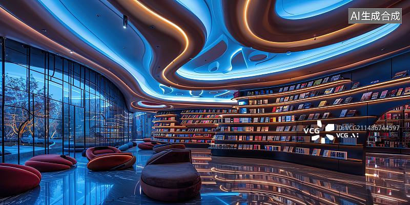 【AI数字艺术】室内空间-大厅2图片素材
