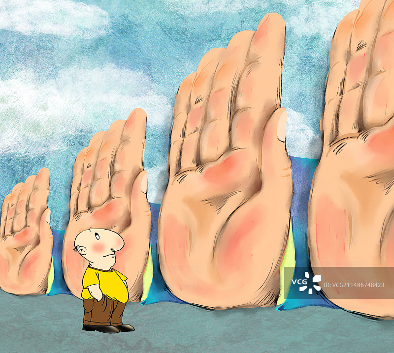 拒绝的手势，反对的力量图片素材