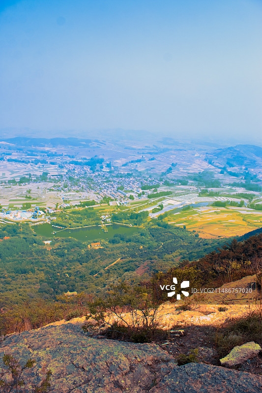 俯瞰乡村图片素材