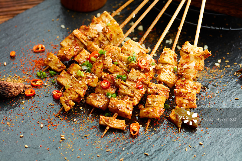 烤牛板筋图片素材