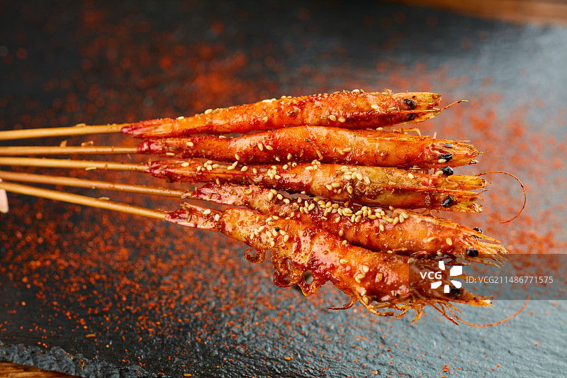 碳烤香大虾图片素材