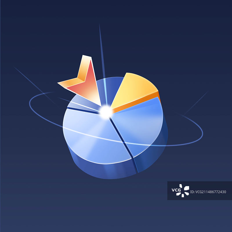 扇形图表图片素材