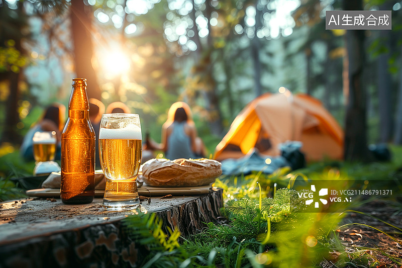 【AI数字艺术】春天里的聚会图片素材