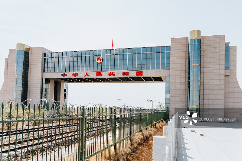 二连浩特国门景区图片素材