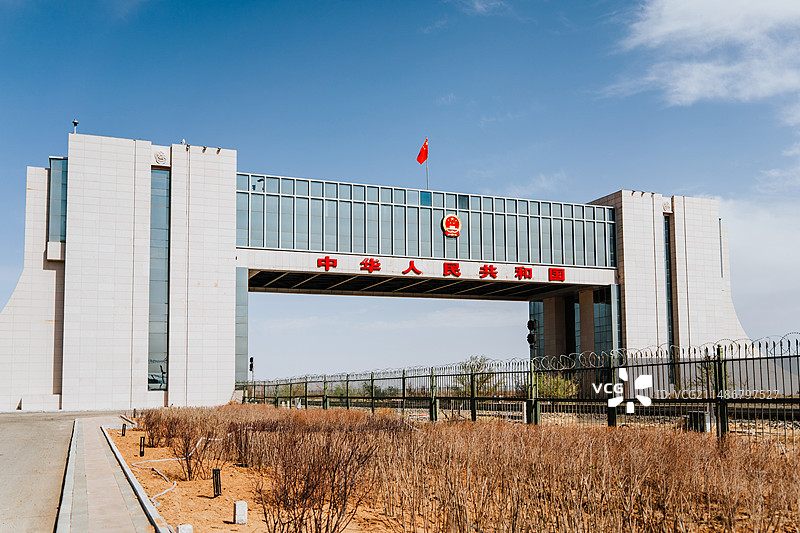 二连浩特国门景区图片素材