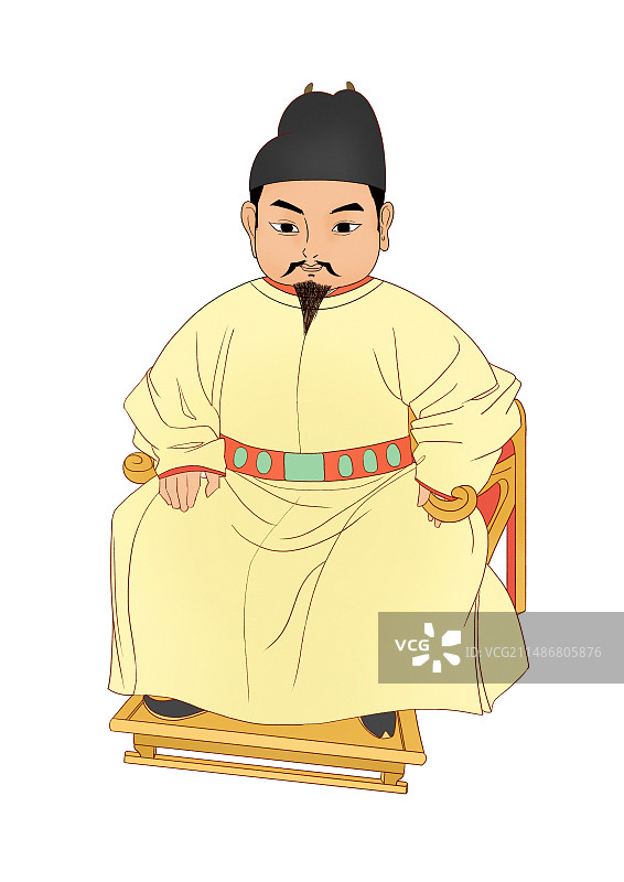 朱元璋明朝古代皇帝图片素材