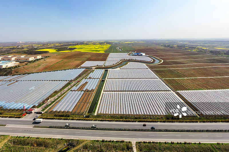 湖北荆门钟祥江汉平原田园风光图片素材