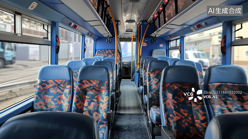 【AI数字艺术】火车上的空椅子图片素材
