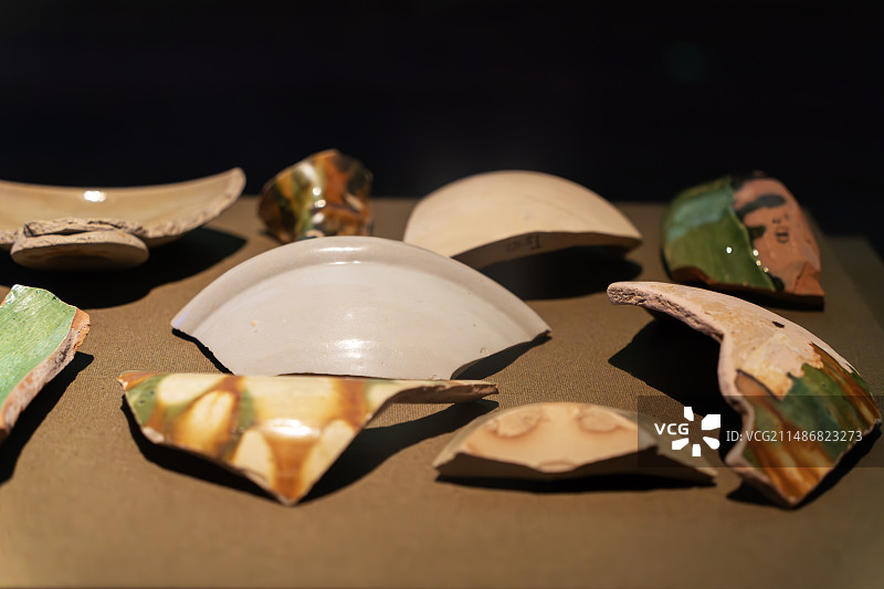 隋唐五代瓷片图片素材