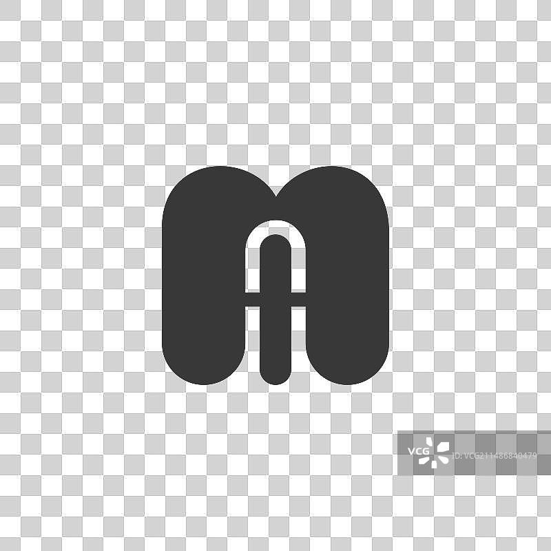字母缩写logo AM MA M和A图片素材
