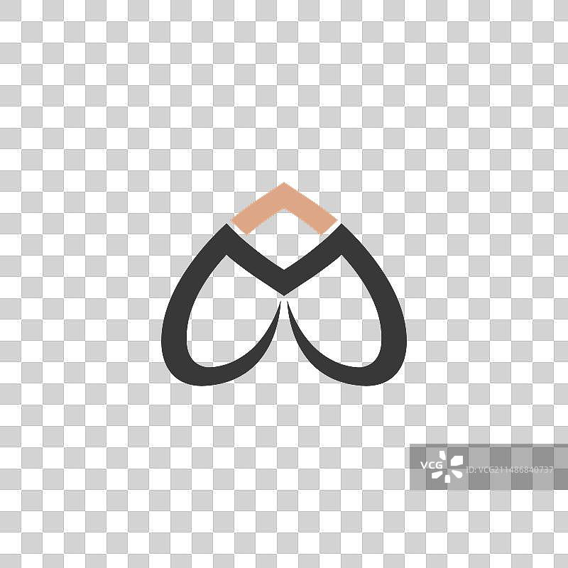 字母缩写logo AM MA M和A图片素材