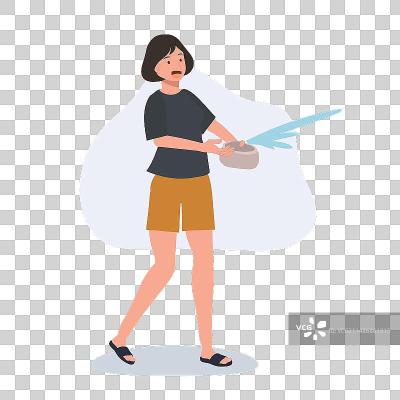 泰国文化宋干节庆祝活动图片素材