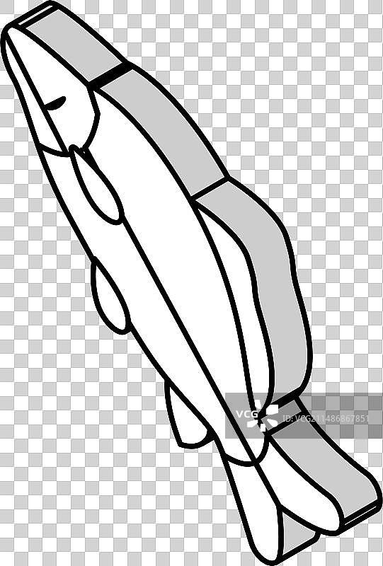 鲤鱼2.5D图标图片素材