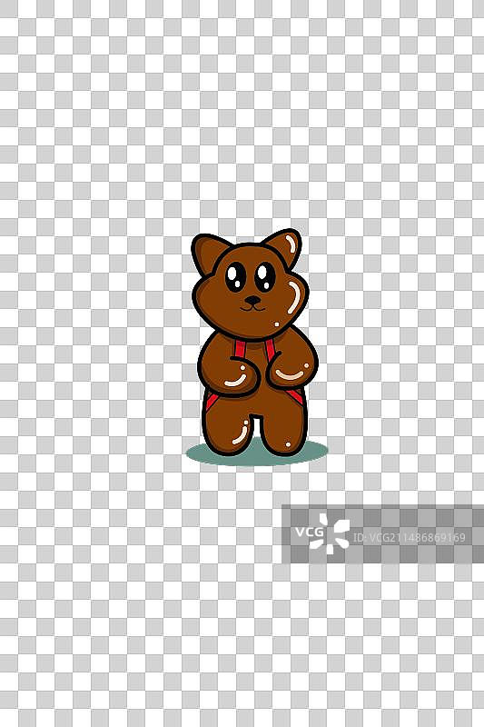 可爱的熊卡通动物图片素材