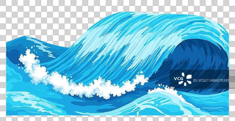 海浪拍打水面海洋风暴图片素材