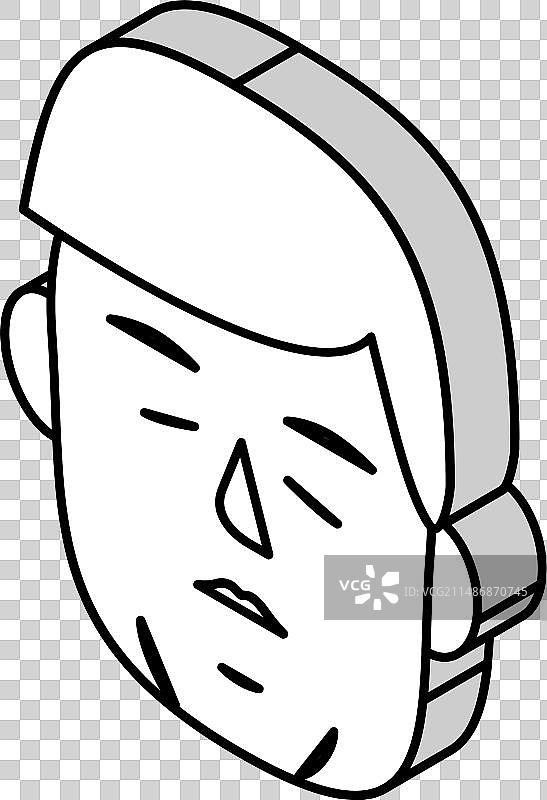 肢端肥大症内分泌等距图标图片素材