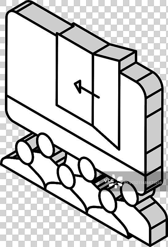 儿童虚拟密室逃脱派对2.5D图标图片素材