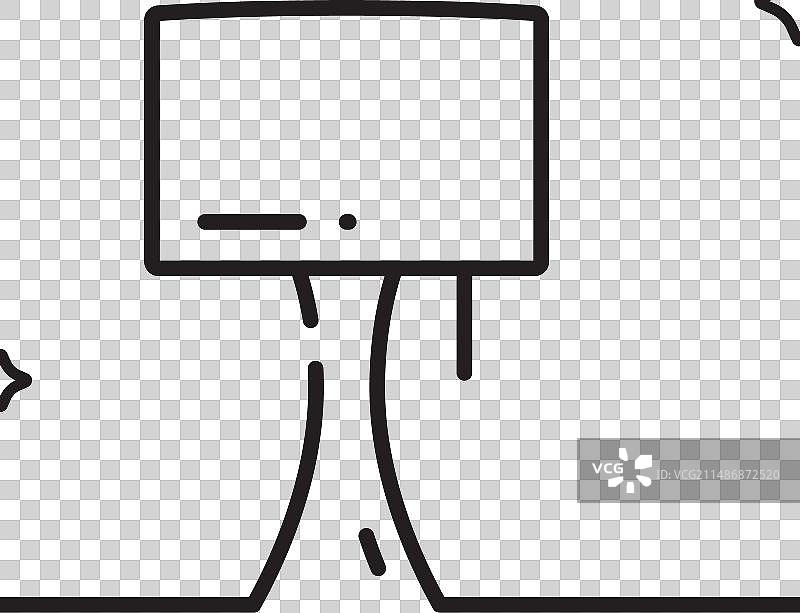 台灯线稿图标床头灯标志图片素材