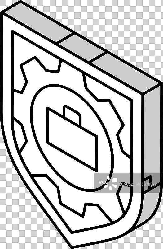 职业安全与健康2.5D图标图片素材