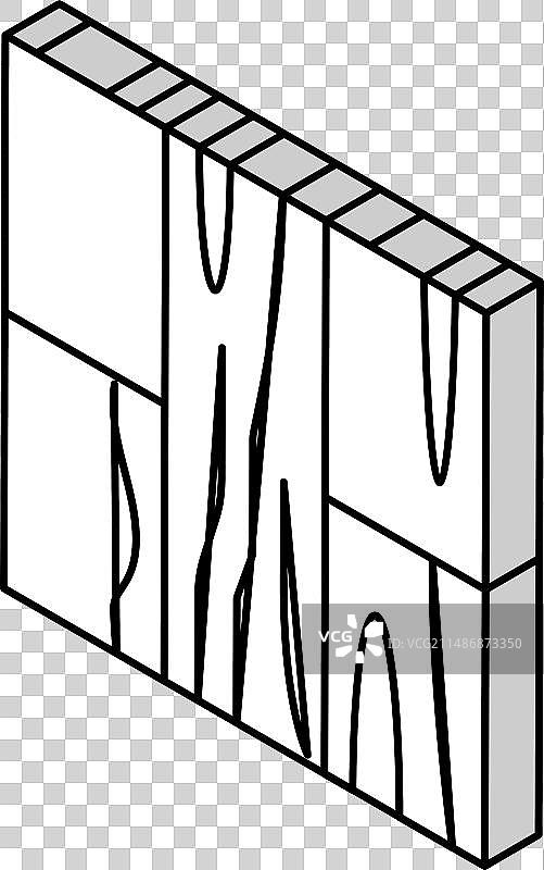 木地板2.5D图标图片素材