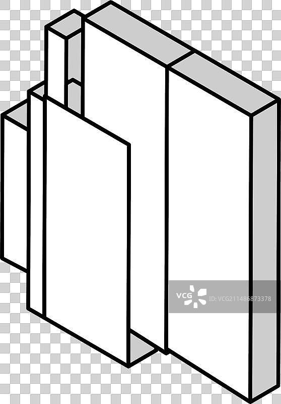塑料地板2.5D图标图片素材