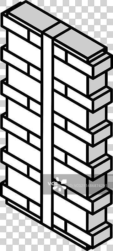 变形钢筋2.5D图标图片素材