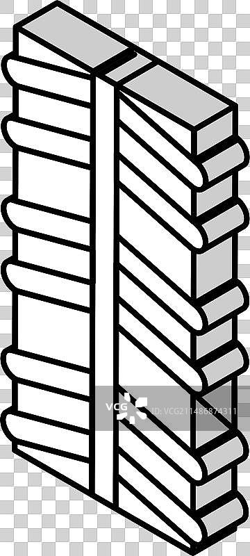 不锈钢钢筋2.5D图标图片素材