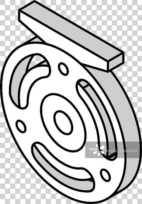 2.5D 飞蝇钓鱼图标图片素材