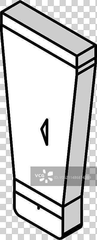 油角蛋白管2.5D图标图片素材