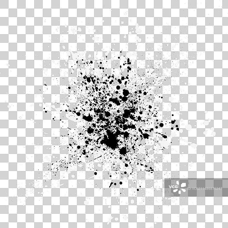 水墨污渍黑色图片素材