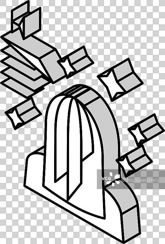 角蛋白等距发型图标图片素材