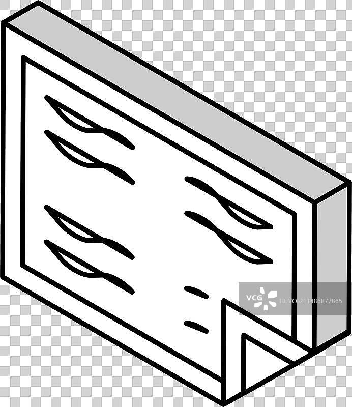 婴儿尿布2.5D图标图片素材