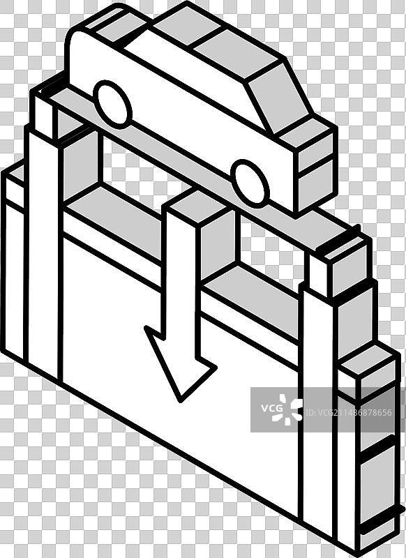 地下停车场的升降电梯图片素材