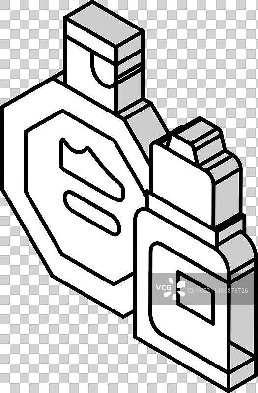 去污剂鞋护理2.5D图标图片素材