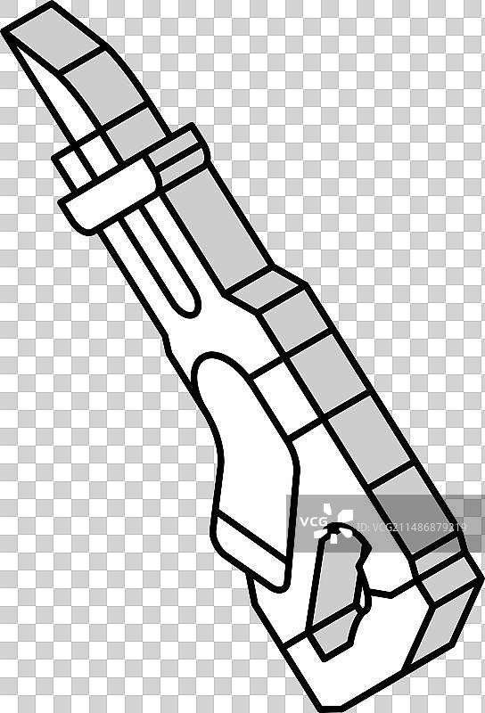 往复锯工具2.5D图标图片素材