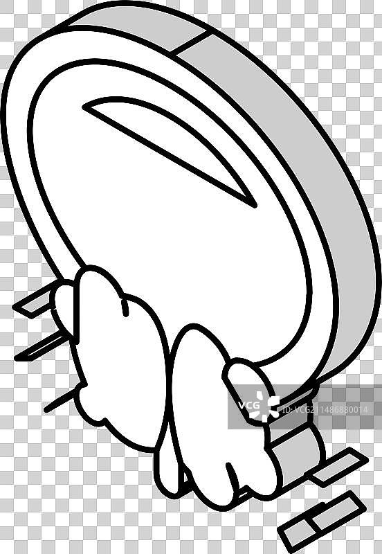 前列腺疾病2.5D图标图片素材