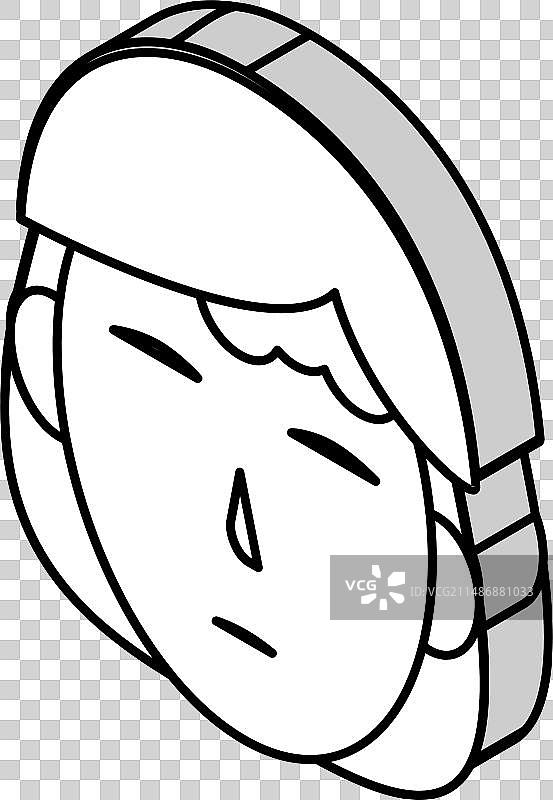 脂溢性皮炎2.5D图标图片素材