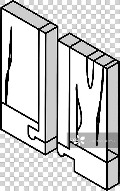 模块化地板拼图2.5D图标图片素材