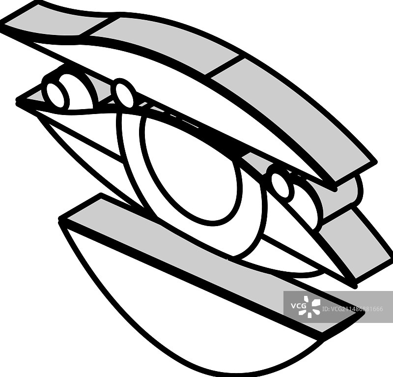 眼睑炎等距图图片素材