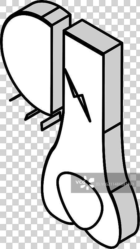 骨裂疾病2.5D图标图片素材