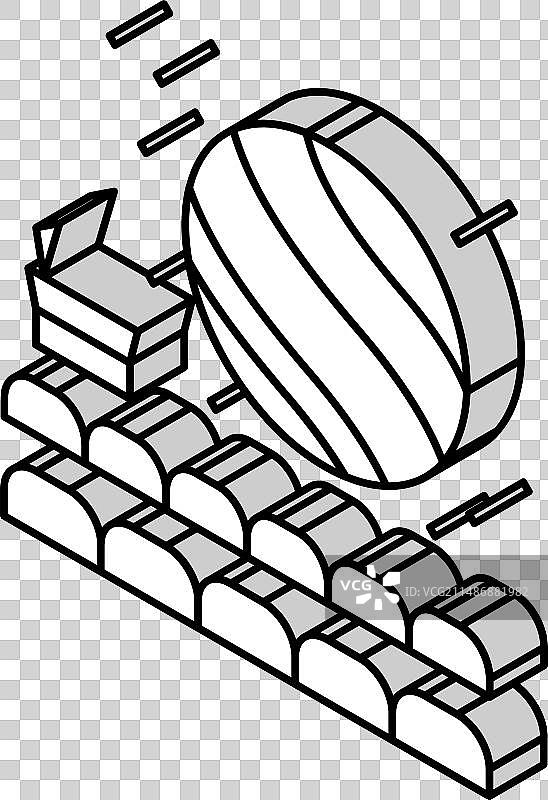 天文馆大厅2.5D图标图片素材