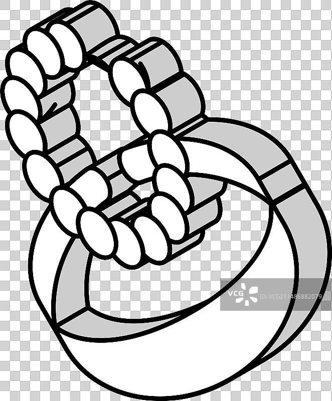 手镯珠宝2.5D图标图片素材