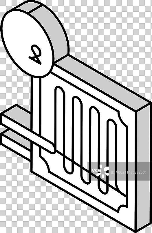 氢燃料电池2.5D图标图片素材