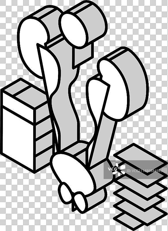 检查泌尿生殖系统2.5D图标图片素材