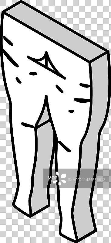 脂肪团问题2.5D图标图片素材