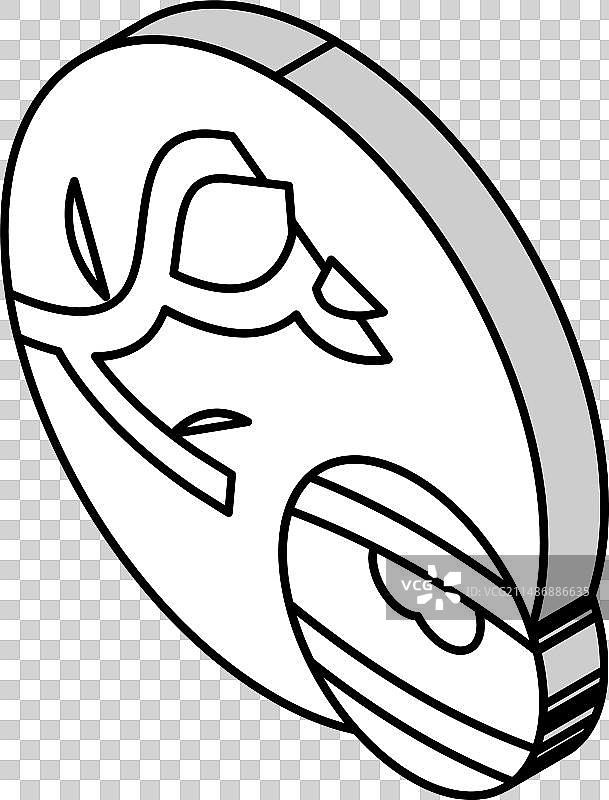 动脉粥样硬化疾病等距图标图片素材