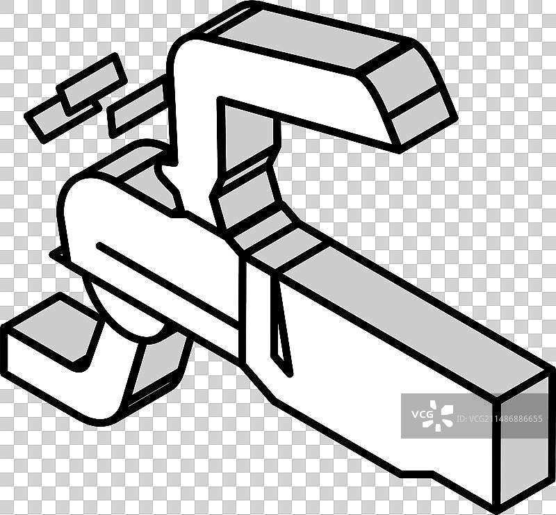 车辆挂车2.5D图标图片素材