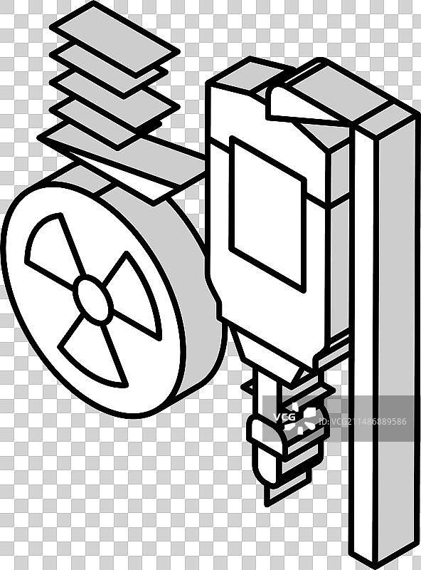 滴管放射学2.5D图标图片素材