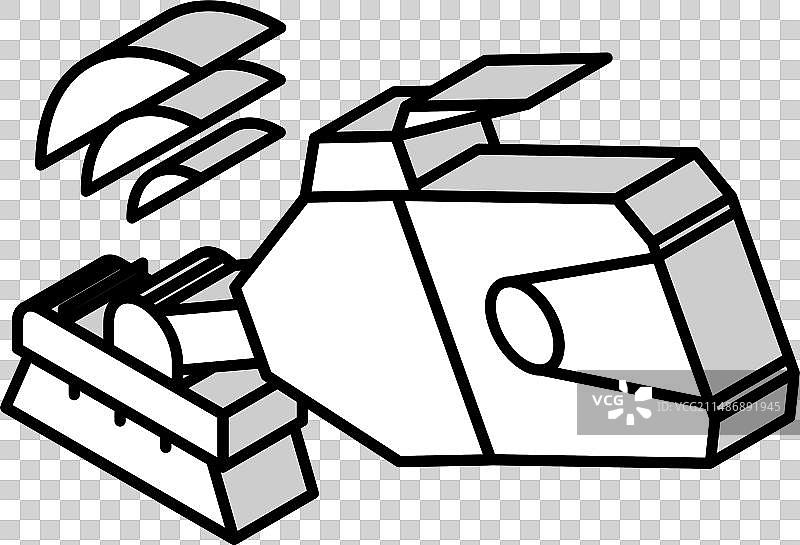 泳池手持吸尘器2.5D图标图片素材