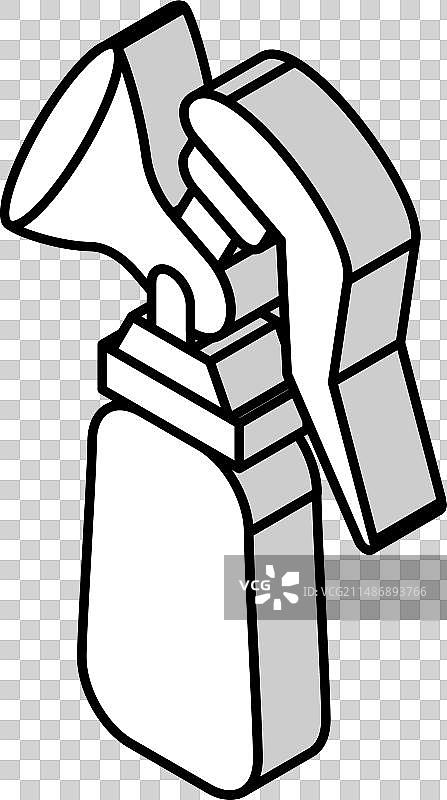 吸奶器等距图标图片素材